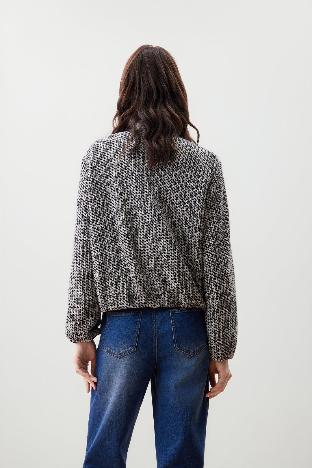 圓領長袖休閒外套