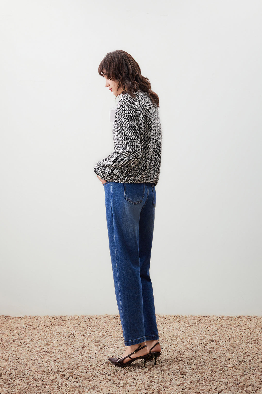 圓領長袖休閒外套