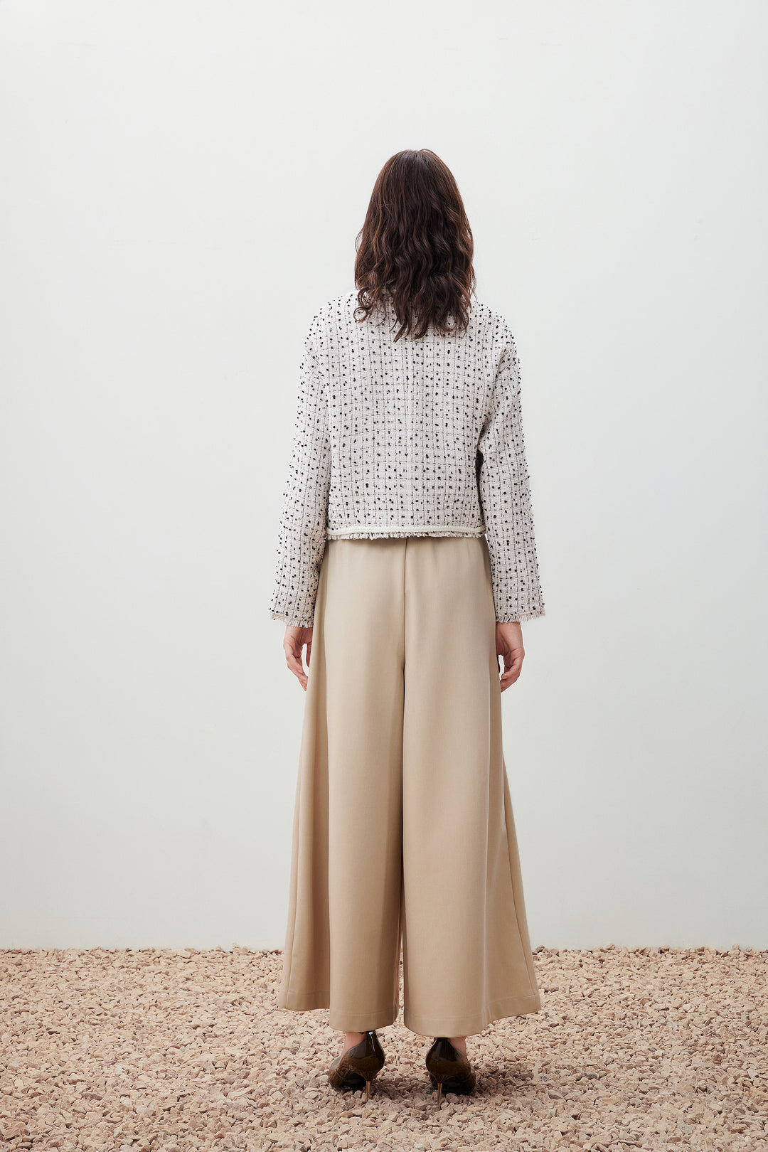 無領長袖休閒外套