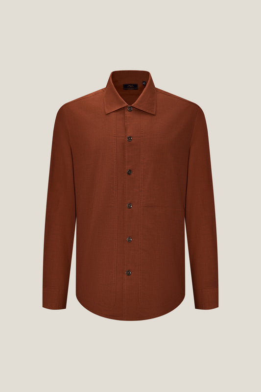 BLAACK MAN-blaack-cotton-blend-long-sleeve-casual-shirt-56421998-Red