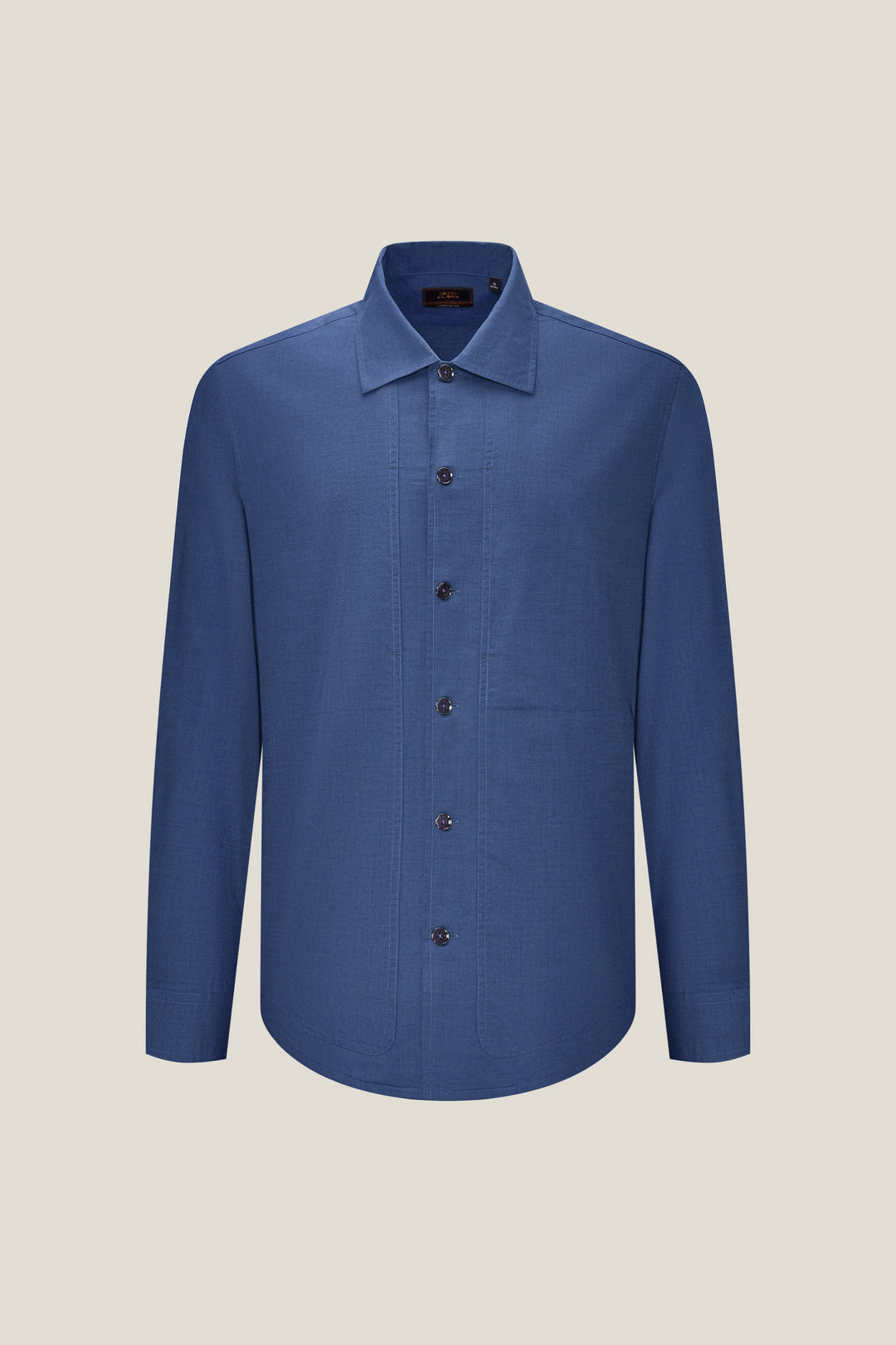 BLAACK MAN-blaack-cotton-blend-long-sleeve-casual-shirt-56421998-Blue