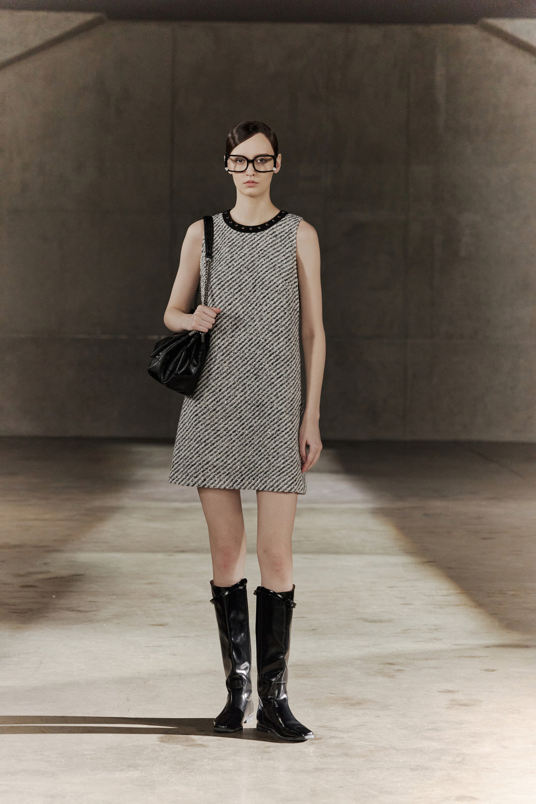 BLAACK | Wool Round Neck Dress