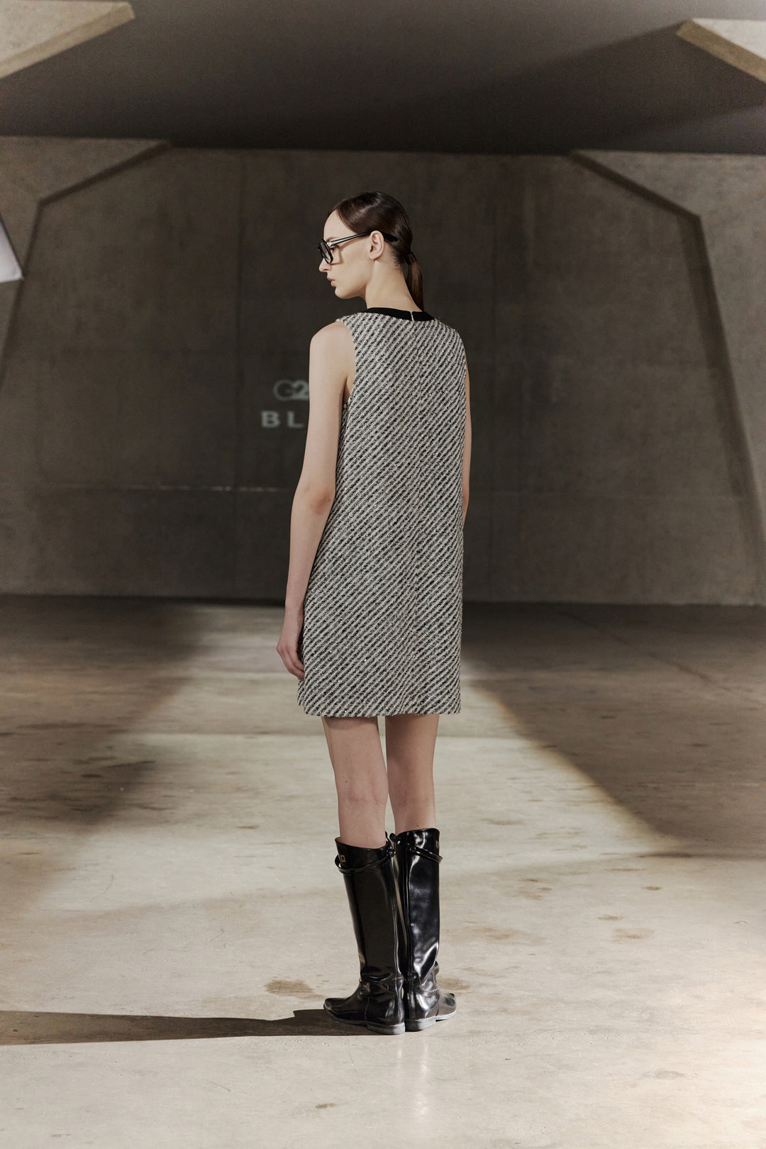 BLAACK | Wool Round Neck Dress