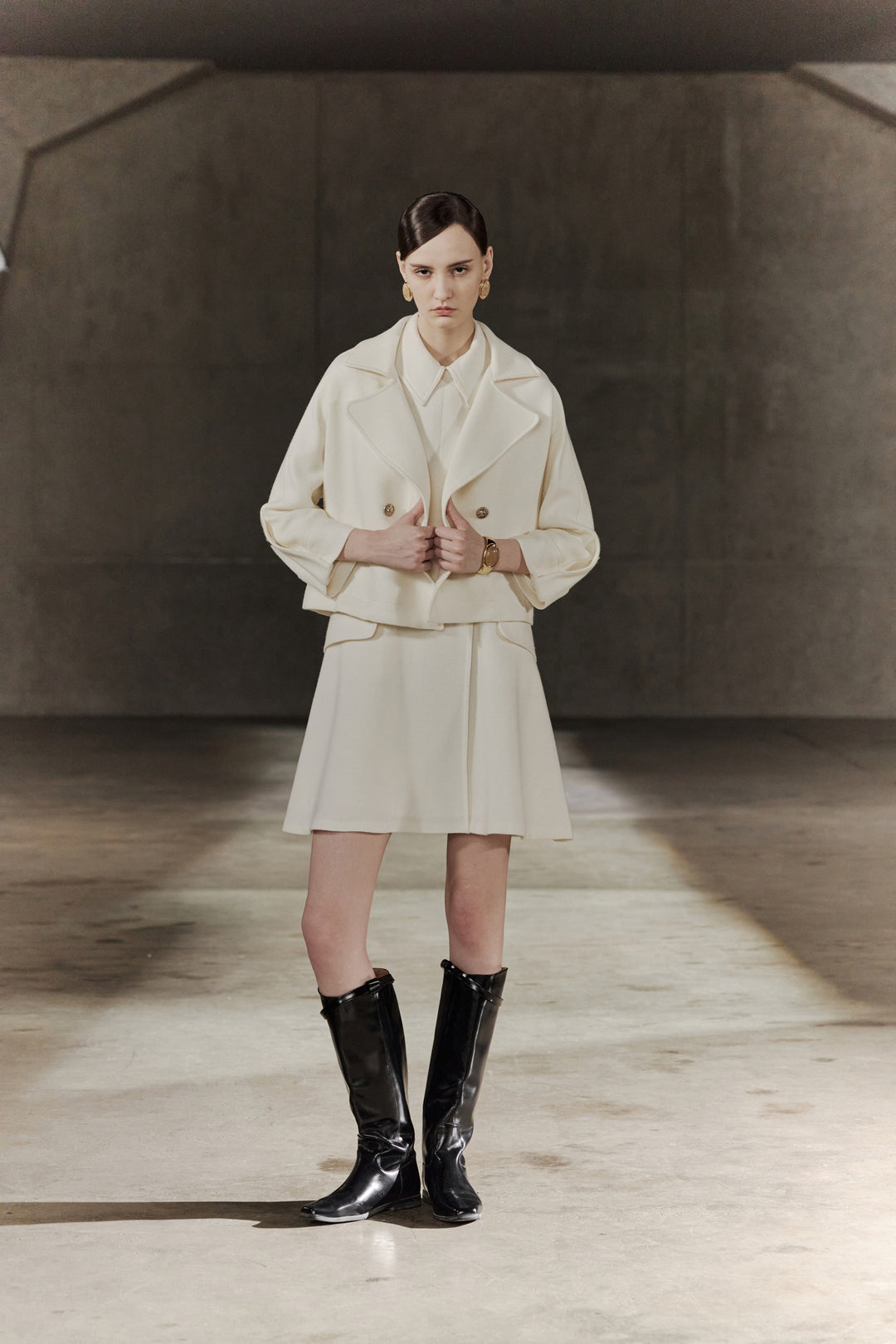 BLAACK | Wool Collection 寬標準領/可翻領休閒外套