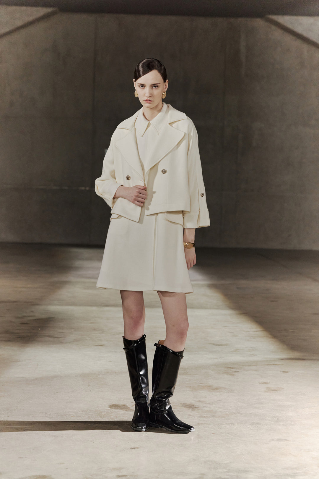 BLAACK | Wool Collection 寬標準領/可翻領休閒外套