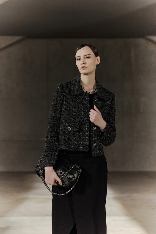 BLAACK WOMAN-blaack-round-neck-long-sleeve-jacket-56984050-Grey