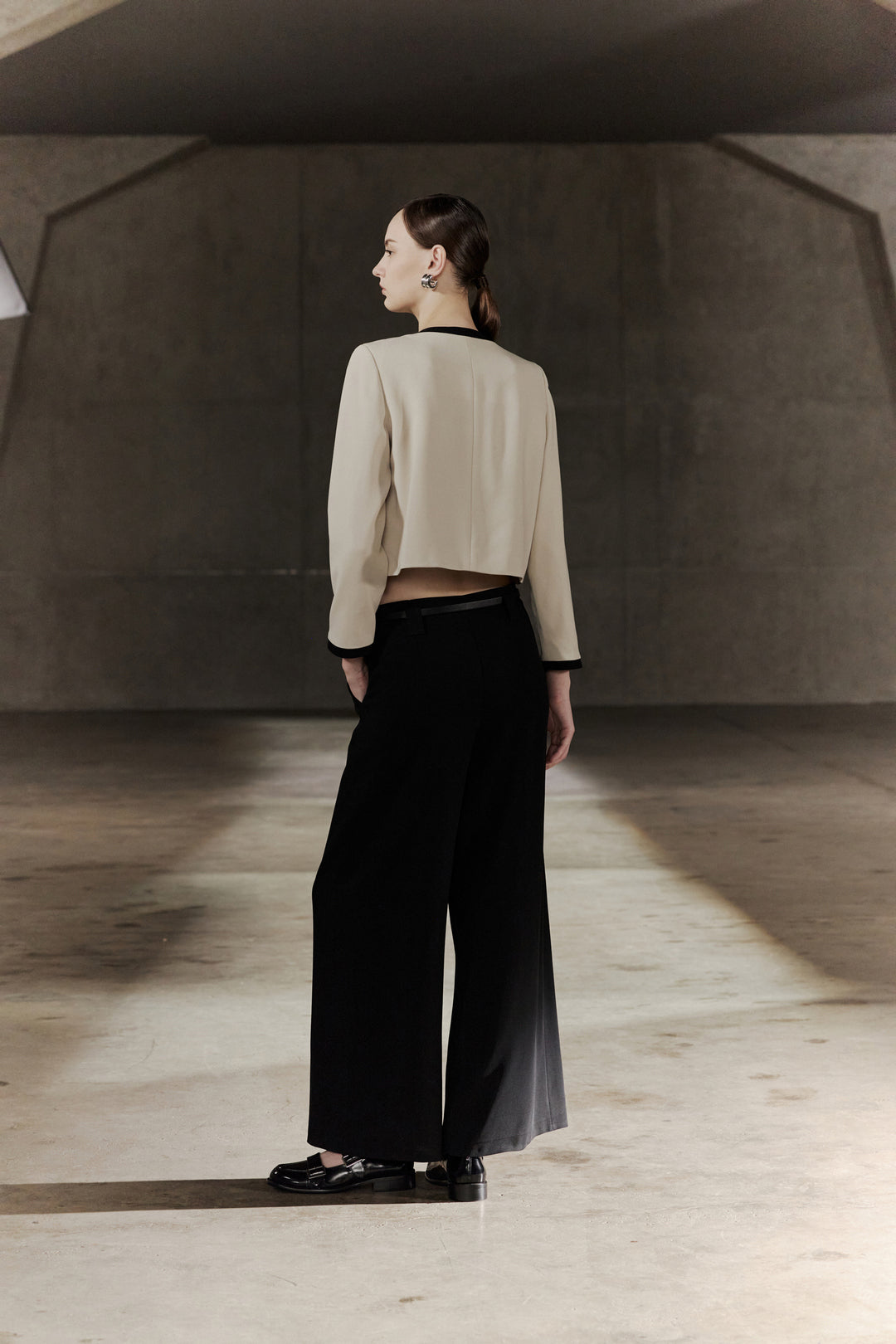 BLAACK | 撞色領長袖休閒外套