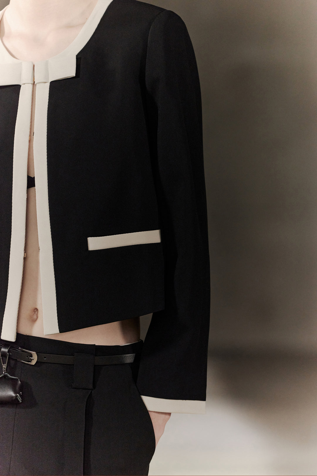 BLAACK | 撞色領長袖休閒外套