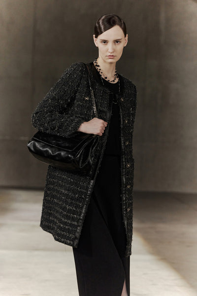 BLAACK WOMAN-blaack-stand-collar-long-sleeve-coat-56994000-Grey