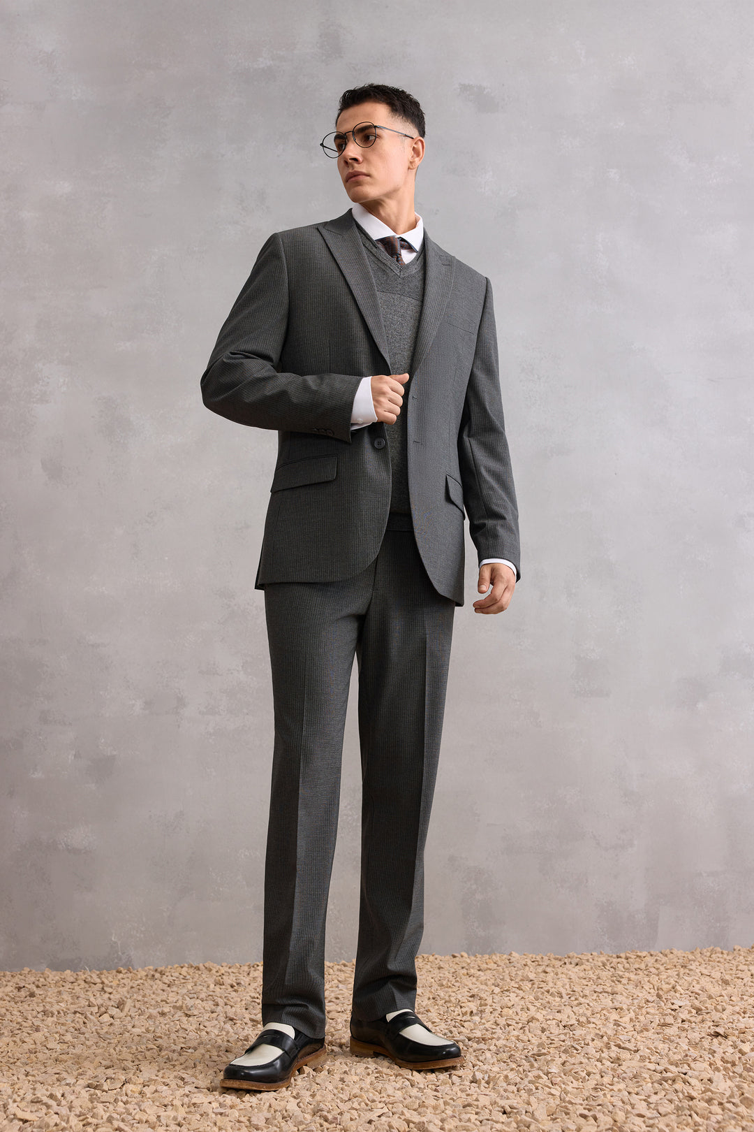 Stripe 套裝西裝外套