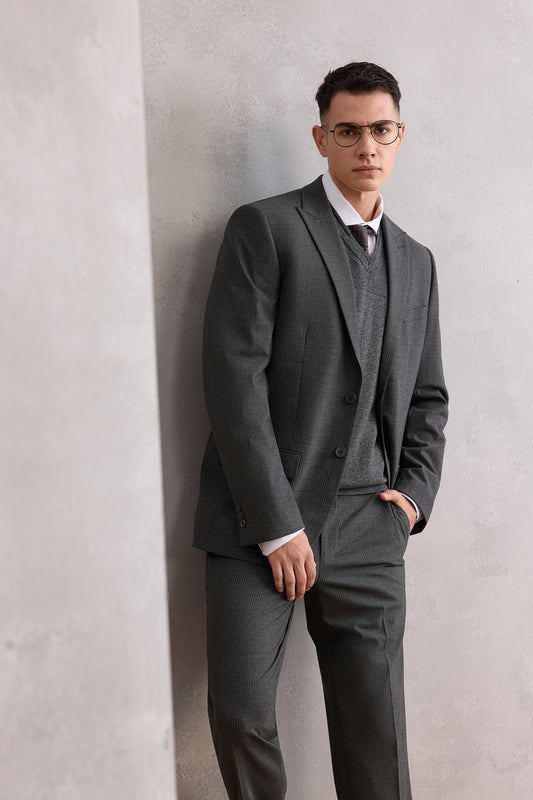 Stripe 套裝西裝外套