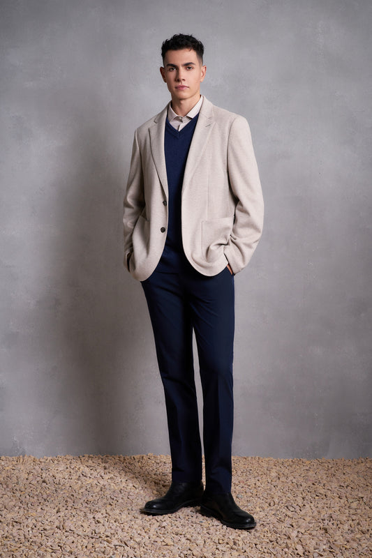 Textured 獨立西裝外套