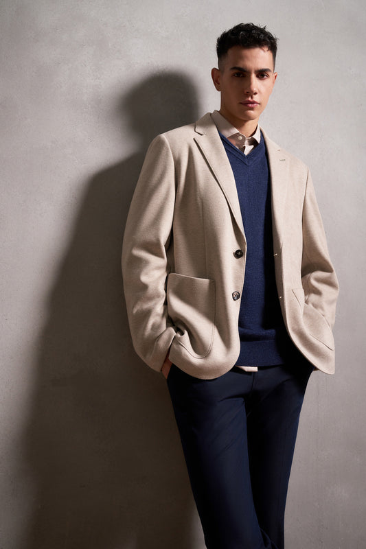 Textured 獨立西裝外套