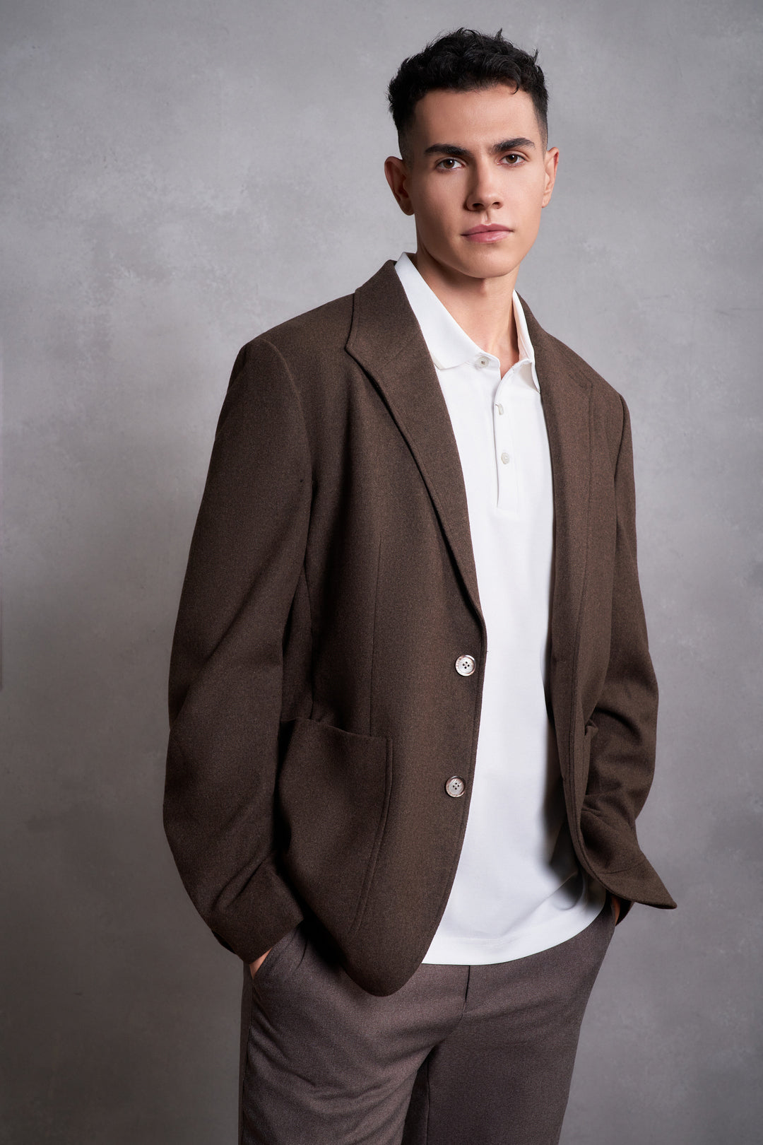 G2000 MAN-comfort-fit-blazer-58119768-Brown