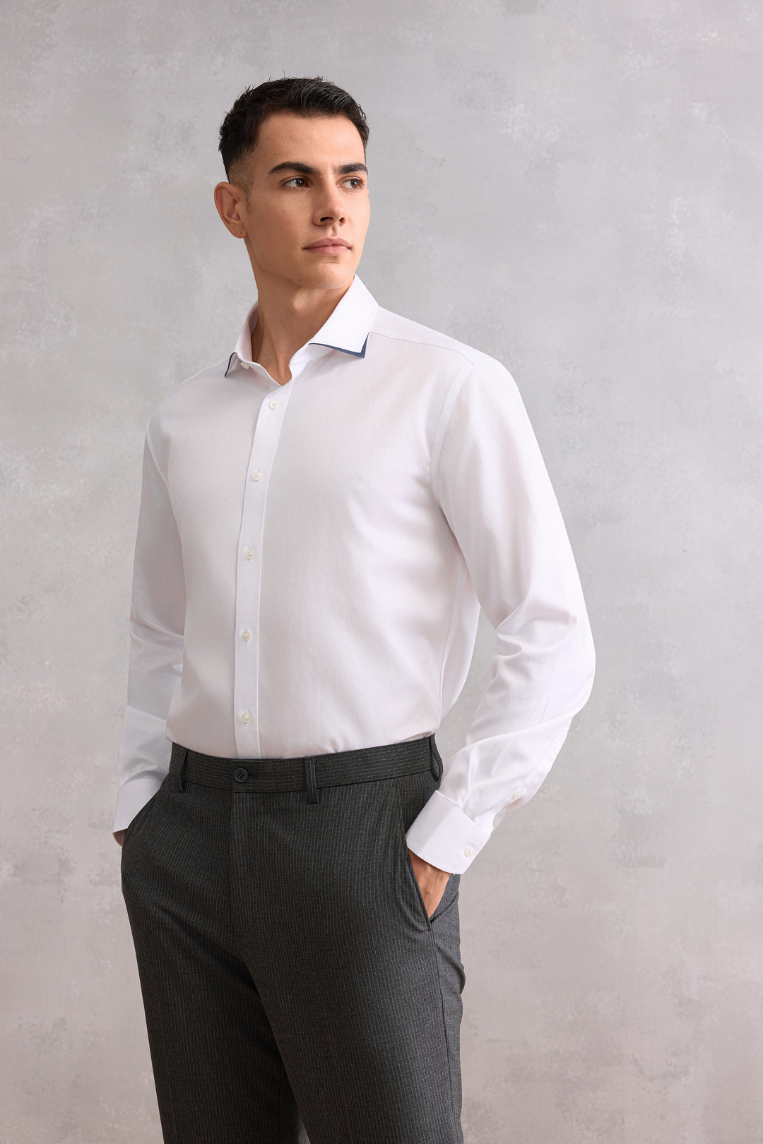 G2000 MAN-non-iron-long-sleeve-dress-shirt-58120402-White