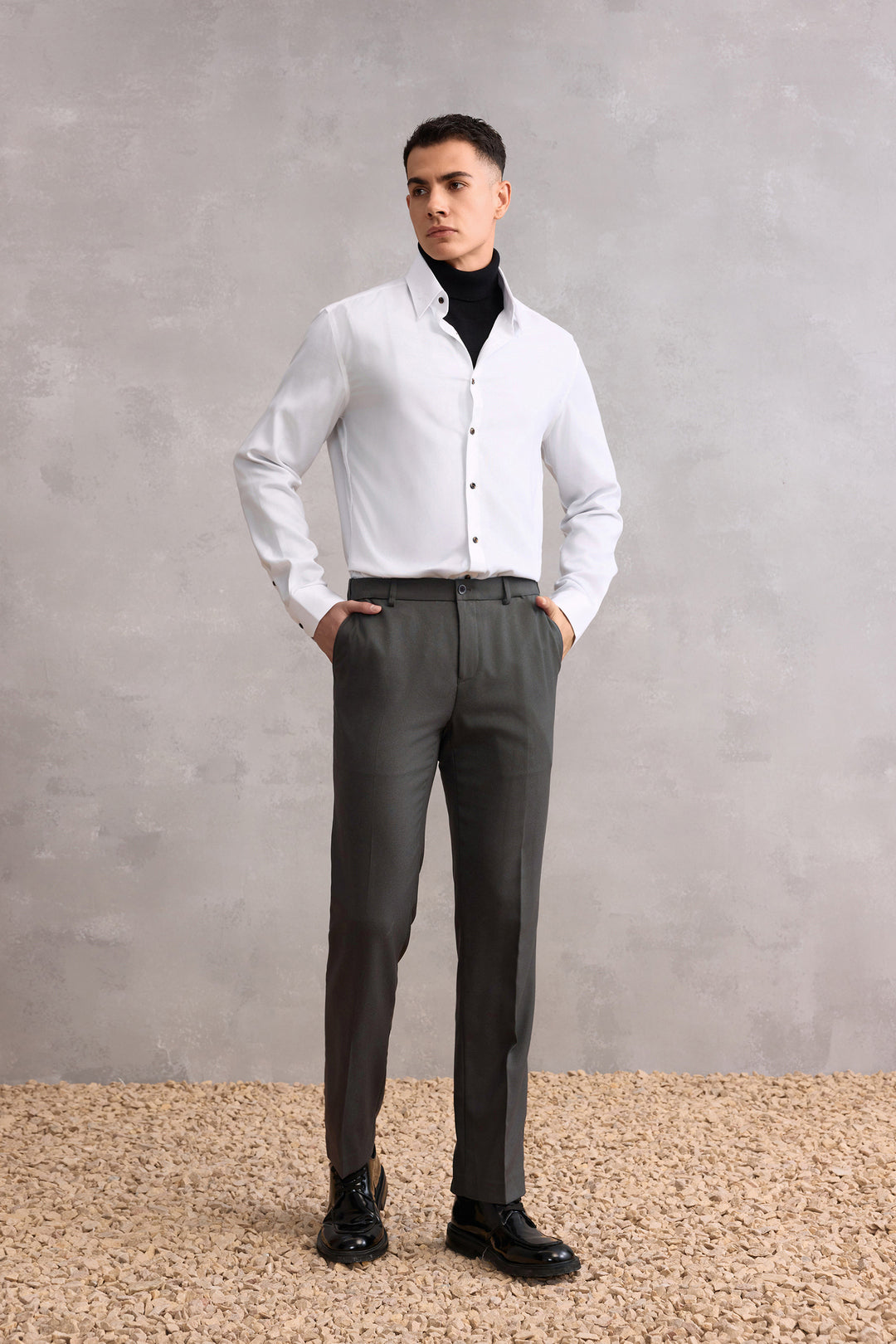 Non-Iron 長袖商務恤衫