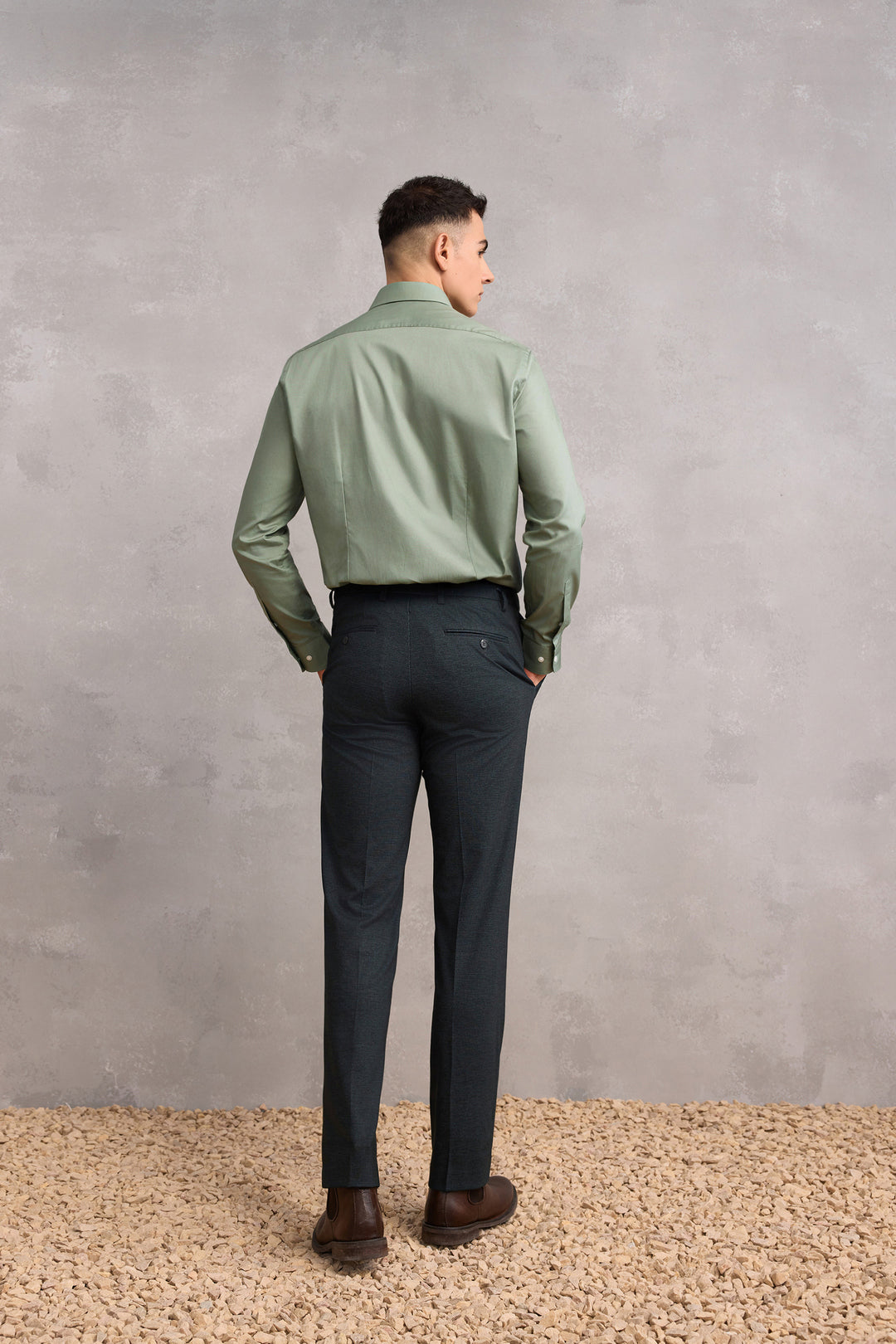 Pure Cotton 長袖商務恤衫