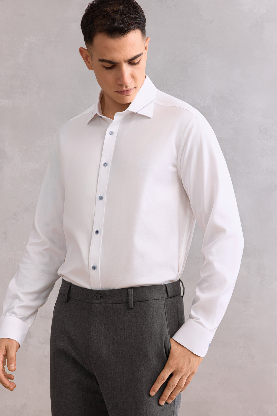 G2000 MAN-non-iron-long-sleeve-dress-shirt-58121482-White