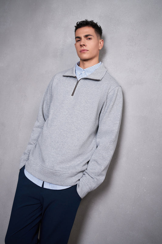 G2000 MAN-pure-cotton-long-sleeve-casual-t-shirt-58140041-Grey