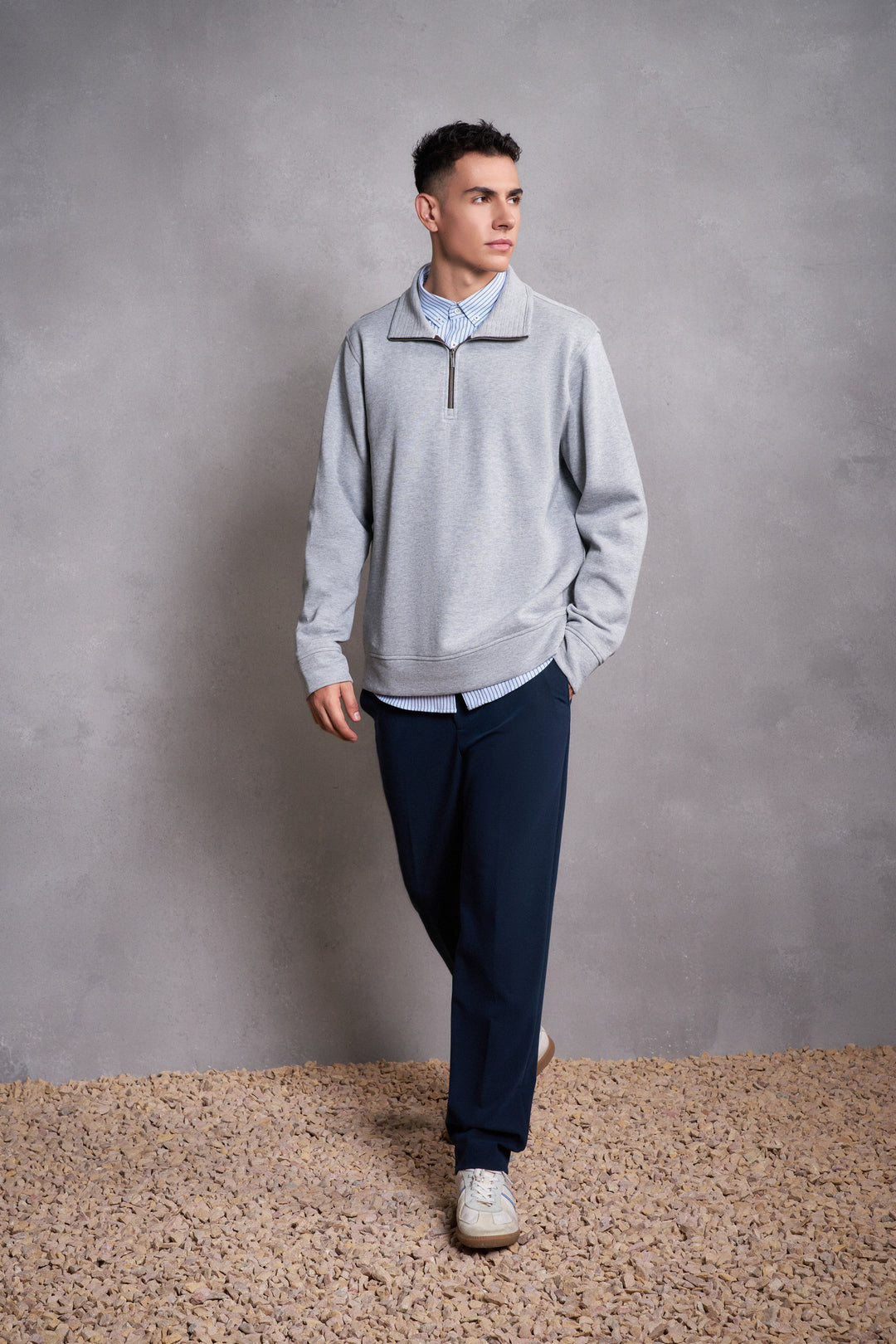 Pure Cotton Long-Sleeve Casual T-Shirt