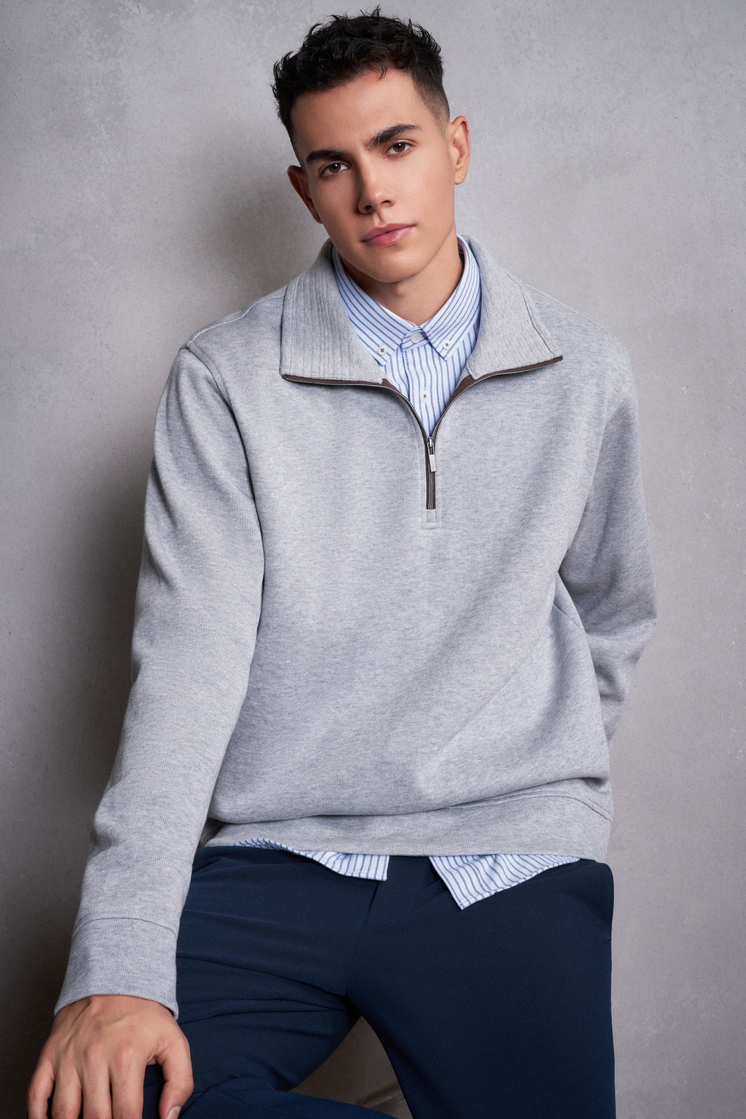 Pure Cotton Long-Sleeve Casual T-Shirt