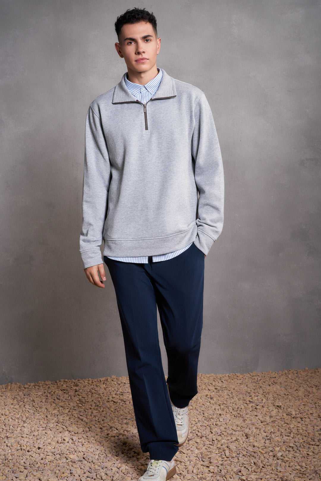 Pure Cotton Long-Sleeve Casual T-Shirt