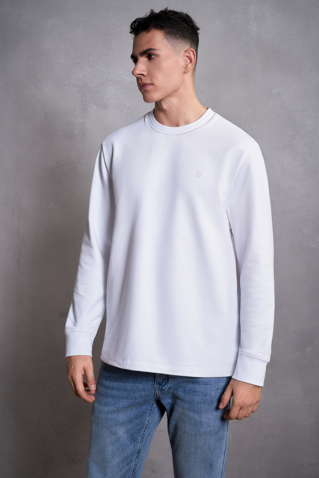 G2000 MAN-cotton-blend-long-sleeve-casual-t-shirt-58141012-White
