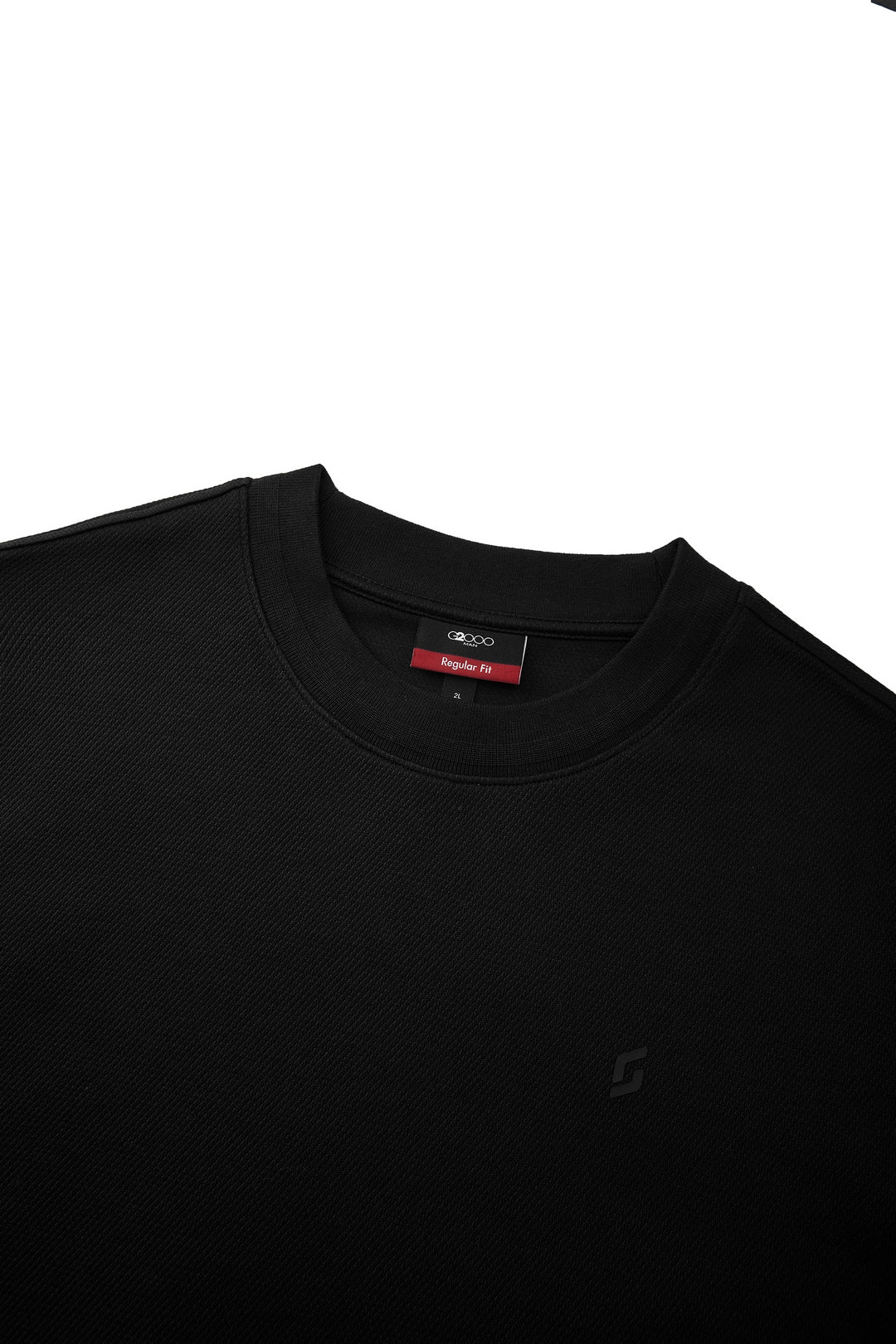 Jacquard 長袖休閒T恤