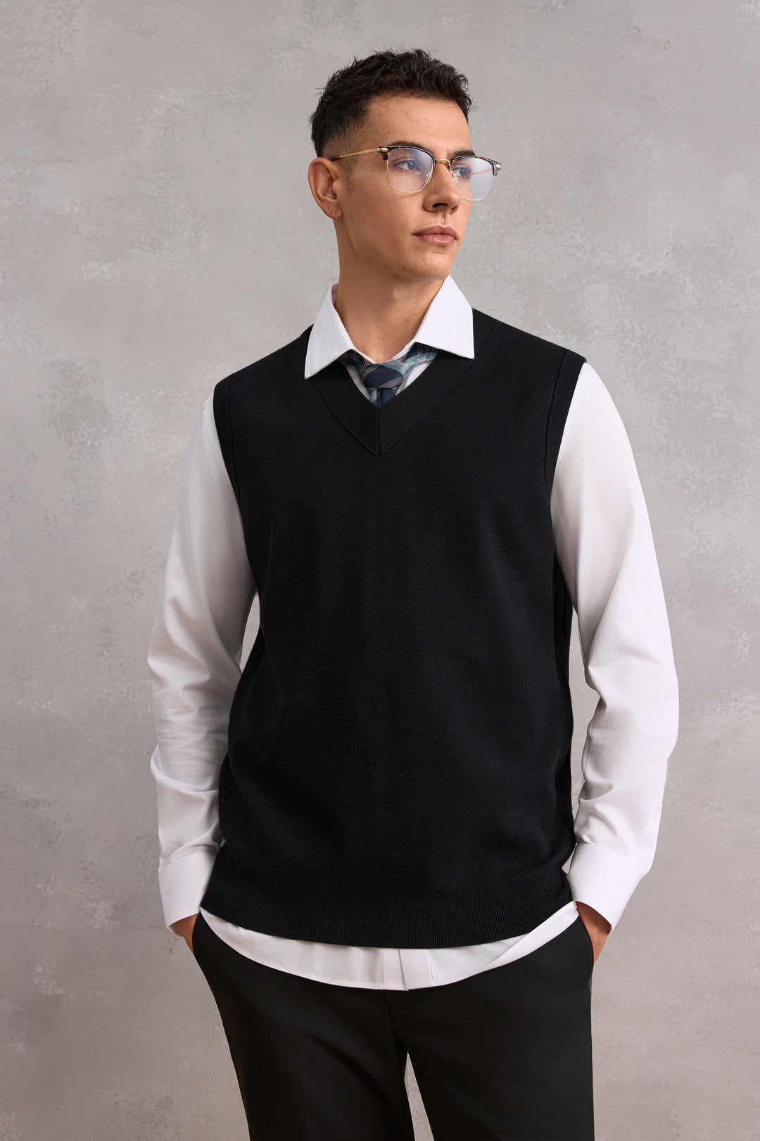 G2000 MAN-polyester-blend-vest-58173022-Black