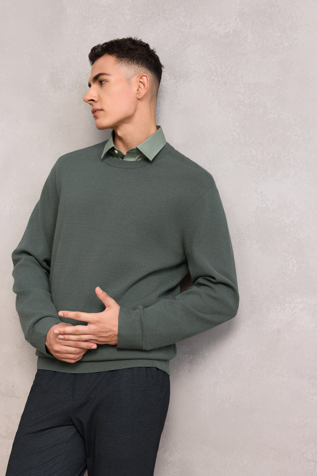 G2000 MAN-polyester-blend-knit-sweater-58173032-Green