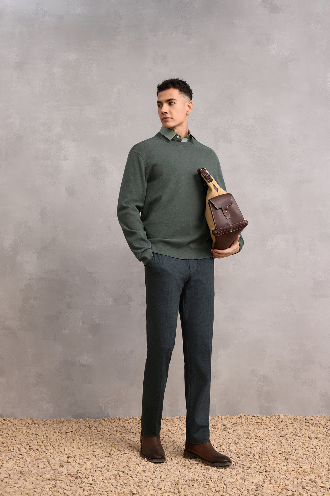 Color Block 針織毛衣