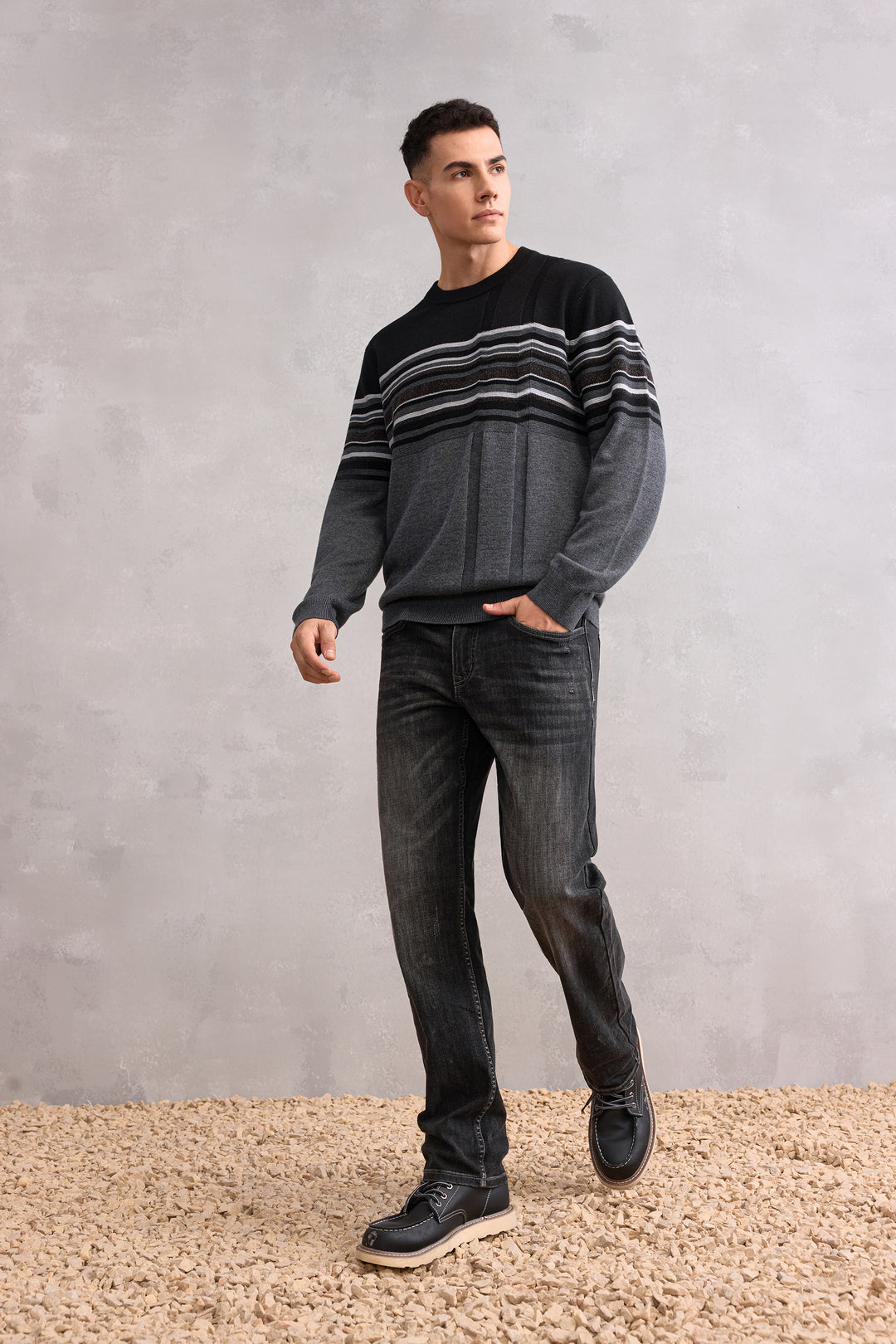 Crew Neck Knit Sweater