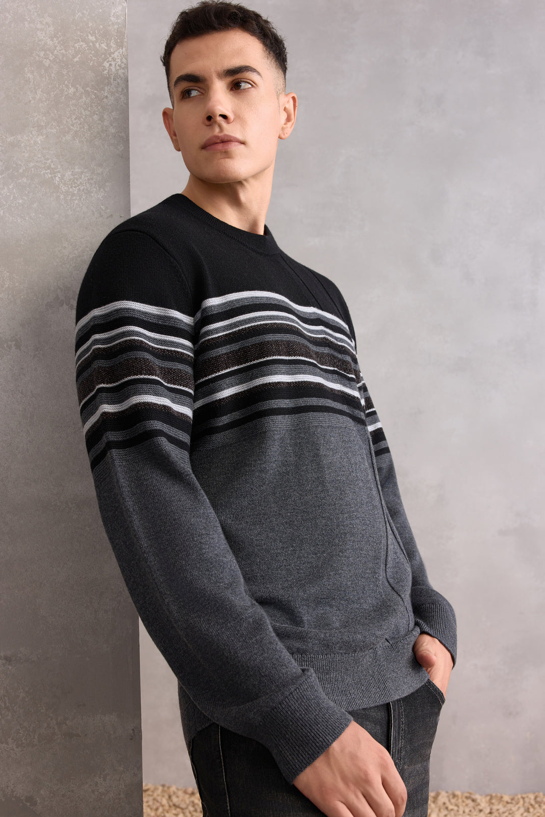 Crew Neck Knit Sweater