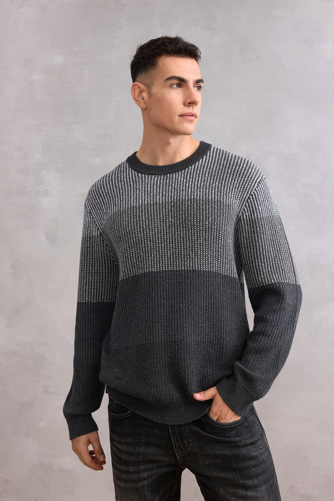 G2000 MAN-nylon-blend-knit-sweater-58177113-Grey