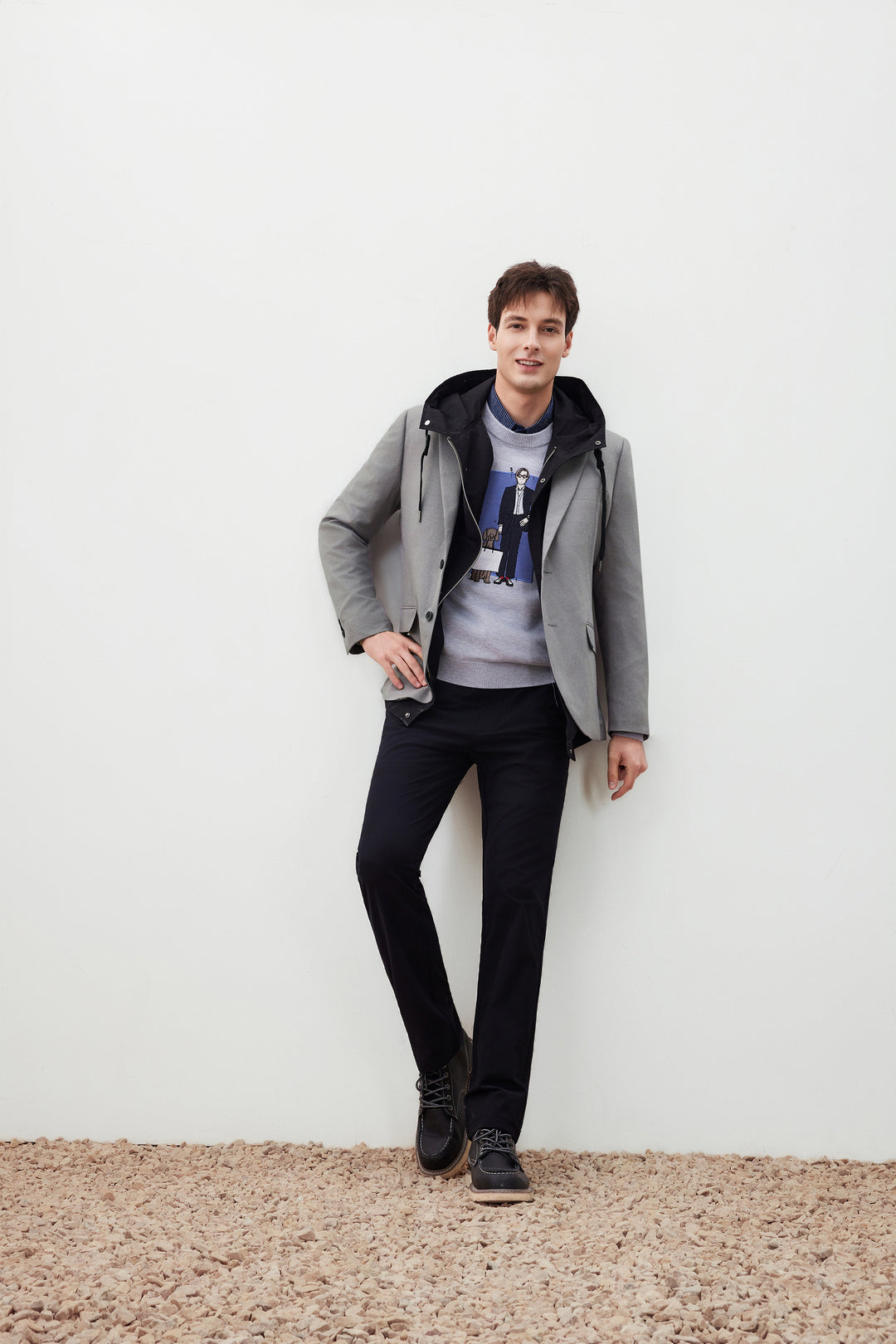 G2000 X Rodrigo Saldana Crew Neck Knit Sweater