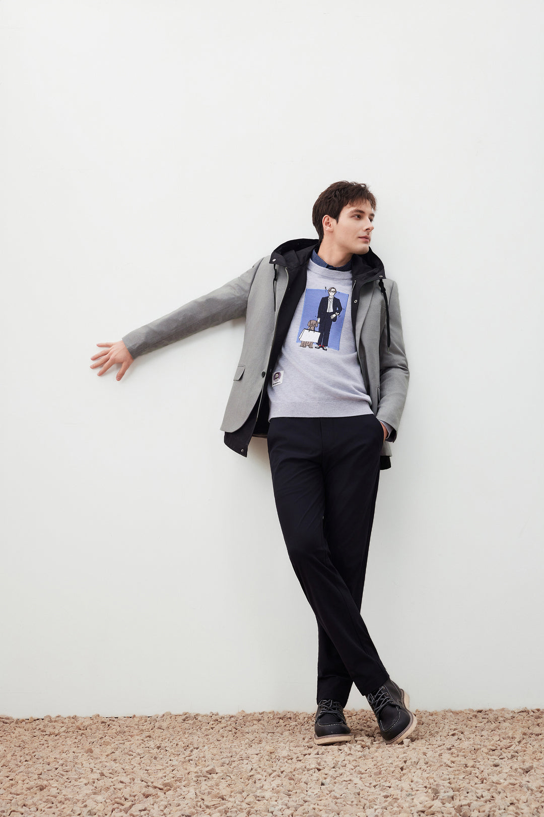 G2000 X Rodrigo Saldana Crew Neck Knit Sweater