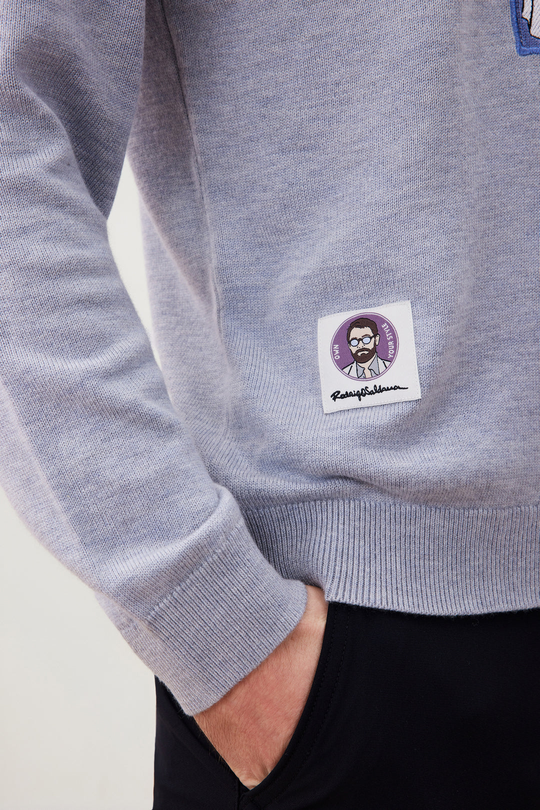 G2000 X Rodrigo Saldana Crew Neck Knit Sweater