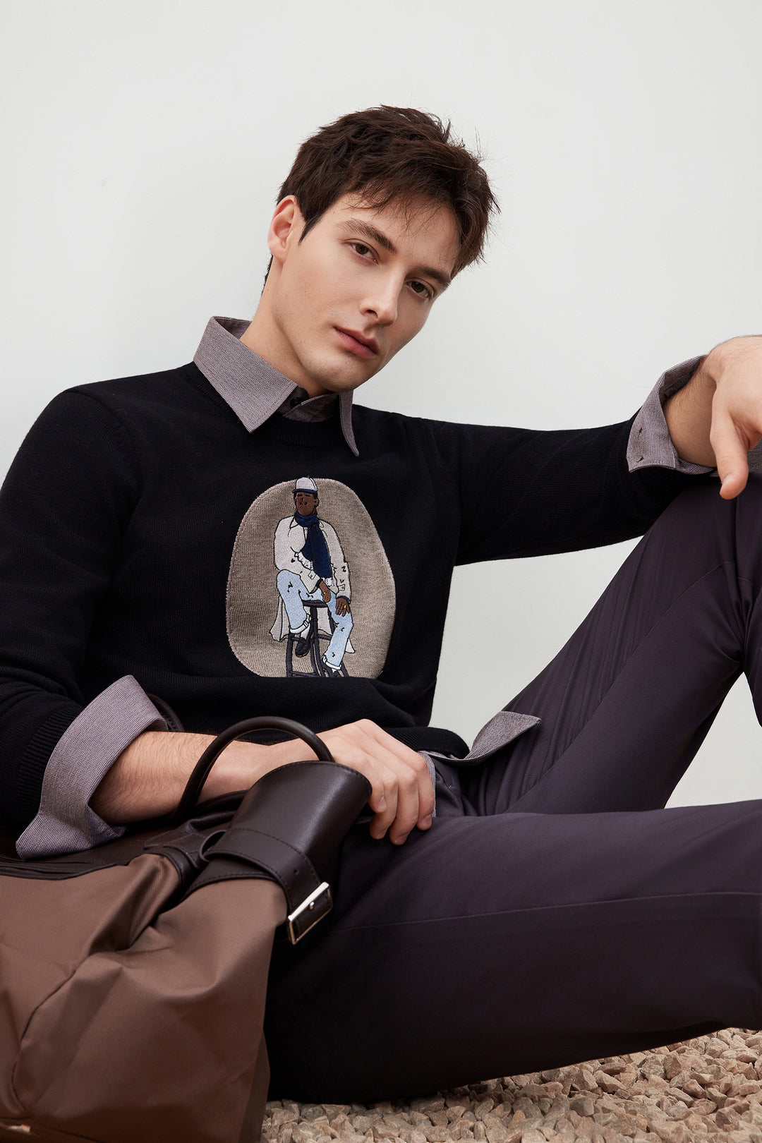 G2000 MAN-nylon-blend-knit-sweater-58177813-Black