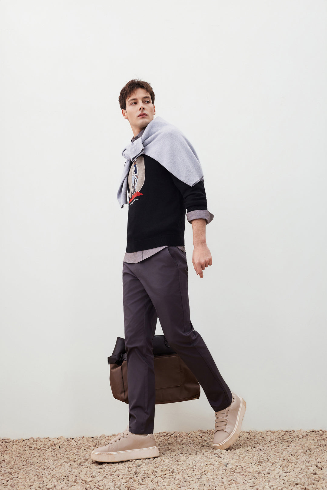 G2000 X Rodrigo Saldana Crew Neck Knit Sweater