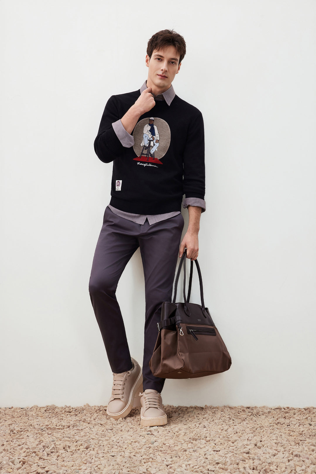 G2000 X Rodrigo Saldana Crew Neck Knit Sweater