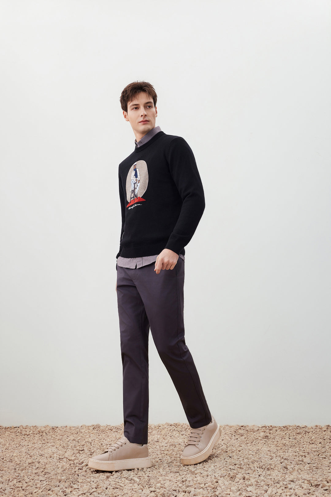G2000 X Rodrigo Saldana Crew Neck Knit Sweater