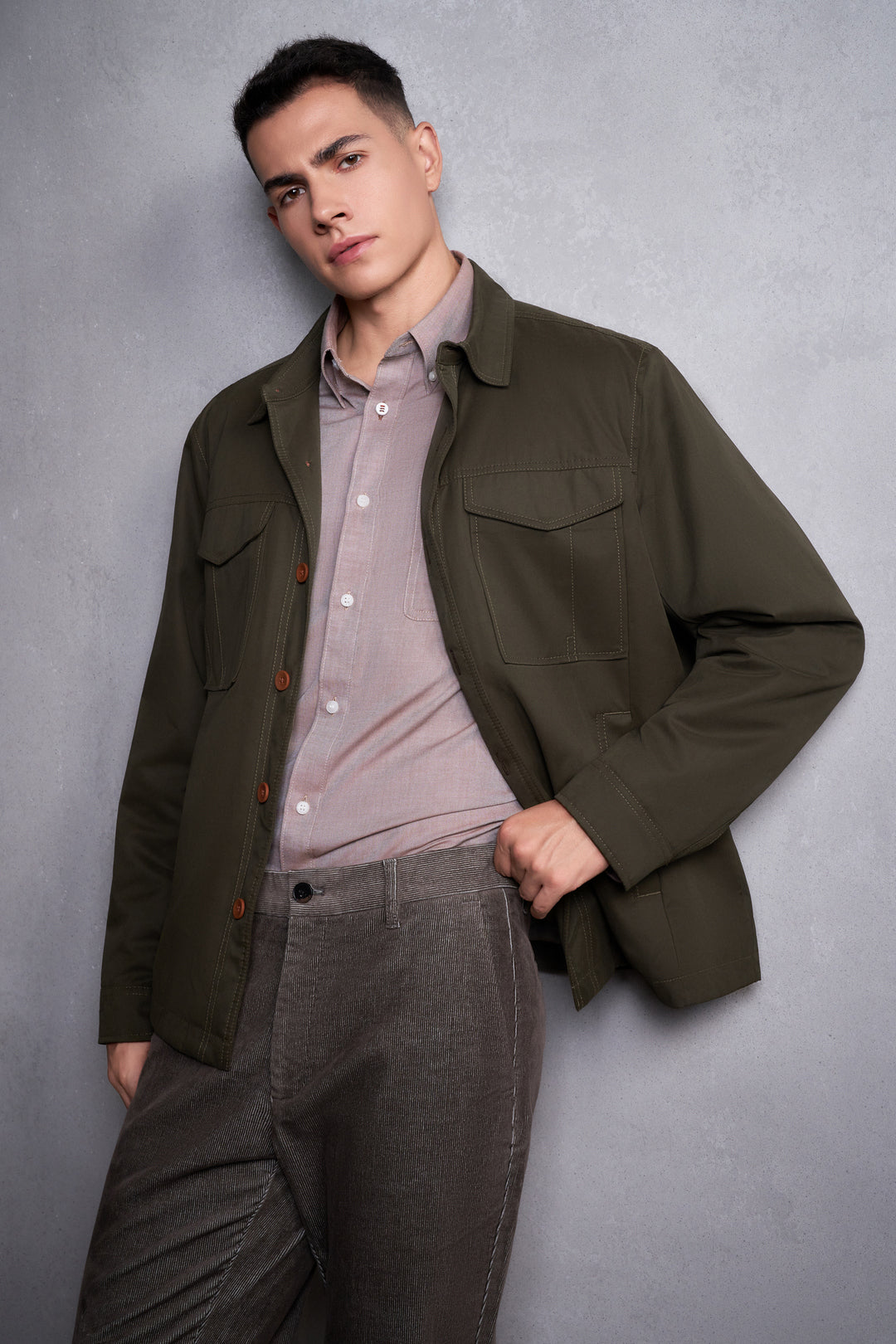 G2000 MAN-cotton-blend-jacket-58181094-Green