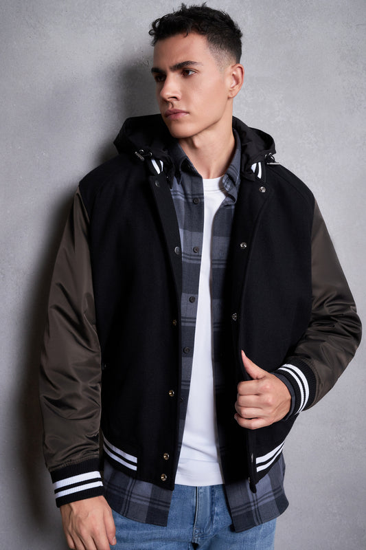 G2000 MAN-wool-blend-jacket-58185024-Black