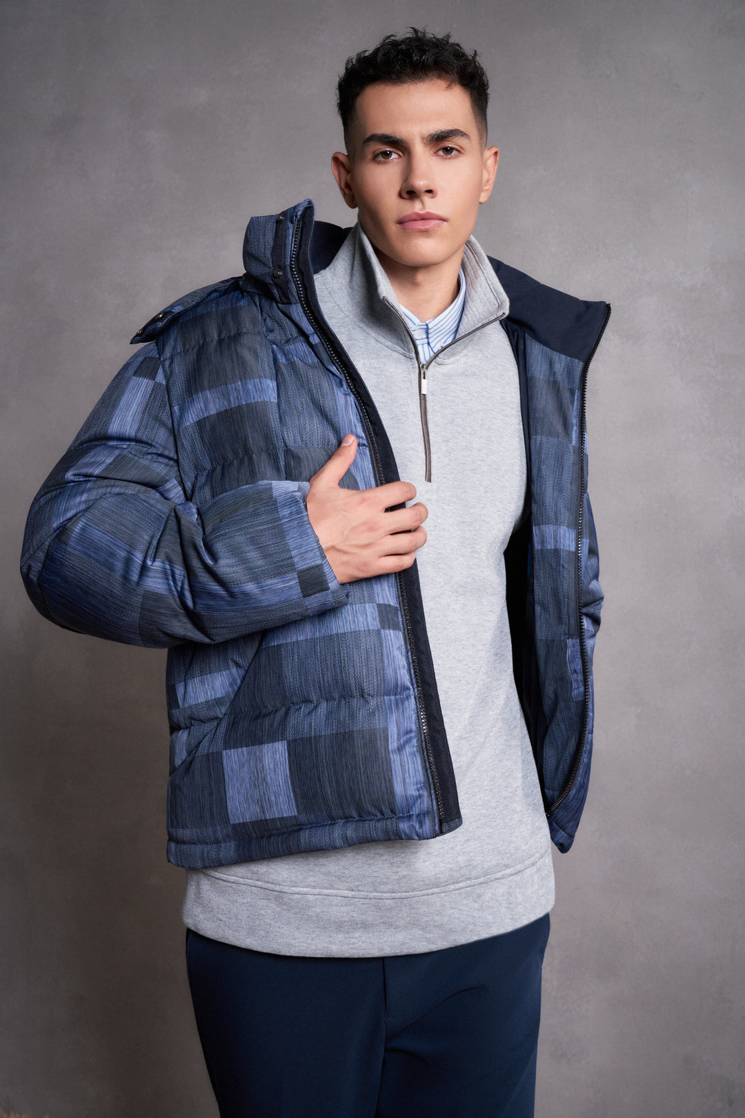 G2000 MAN-water-repellent-down-jacket-58192054-Blue