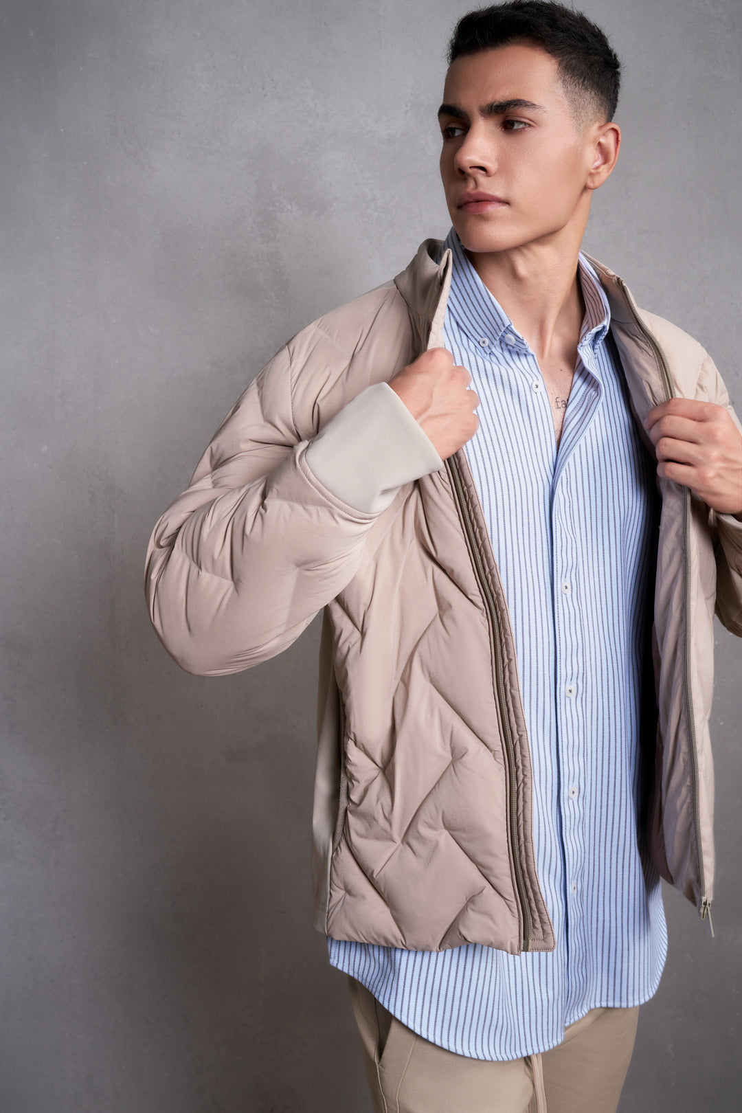 G2000 MAN-water-repellent-down-jacket-58193028-Beige