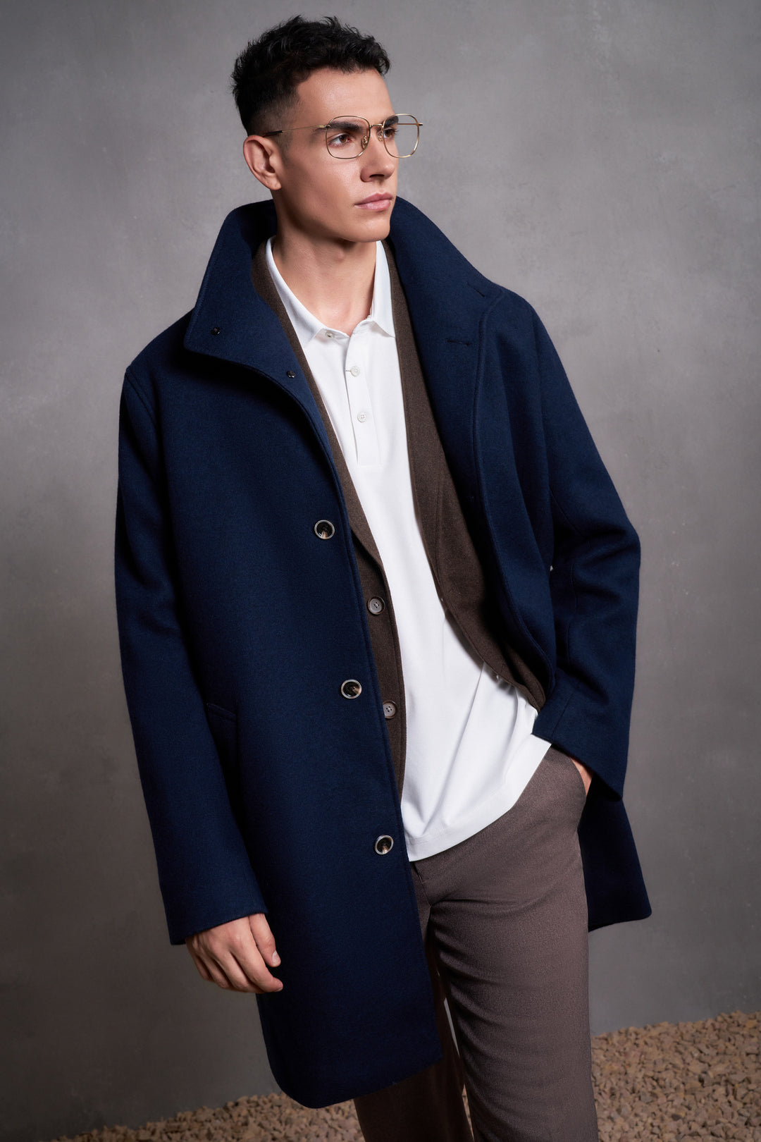 G2000 MAN-wool-blend-coat-58195144-Blue