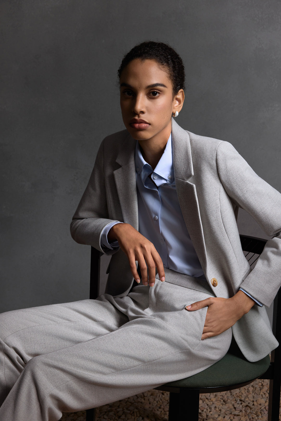 Brushed 標準領套裝西裝外套