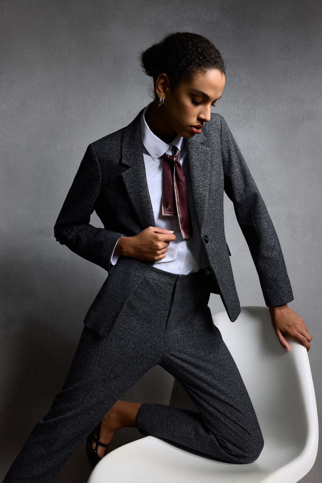 Brushed 標準領套裝西裝外套