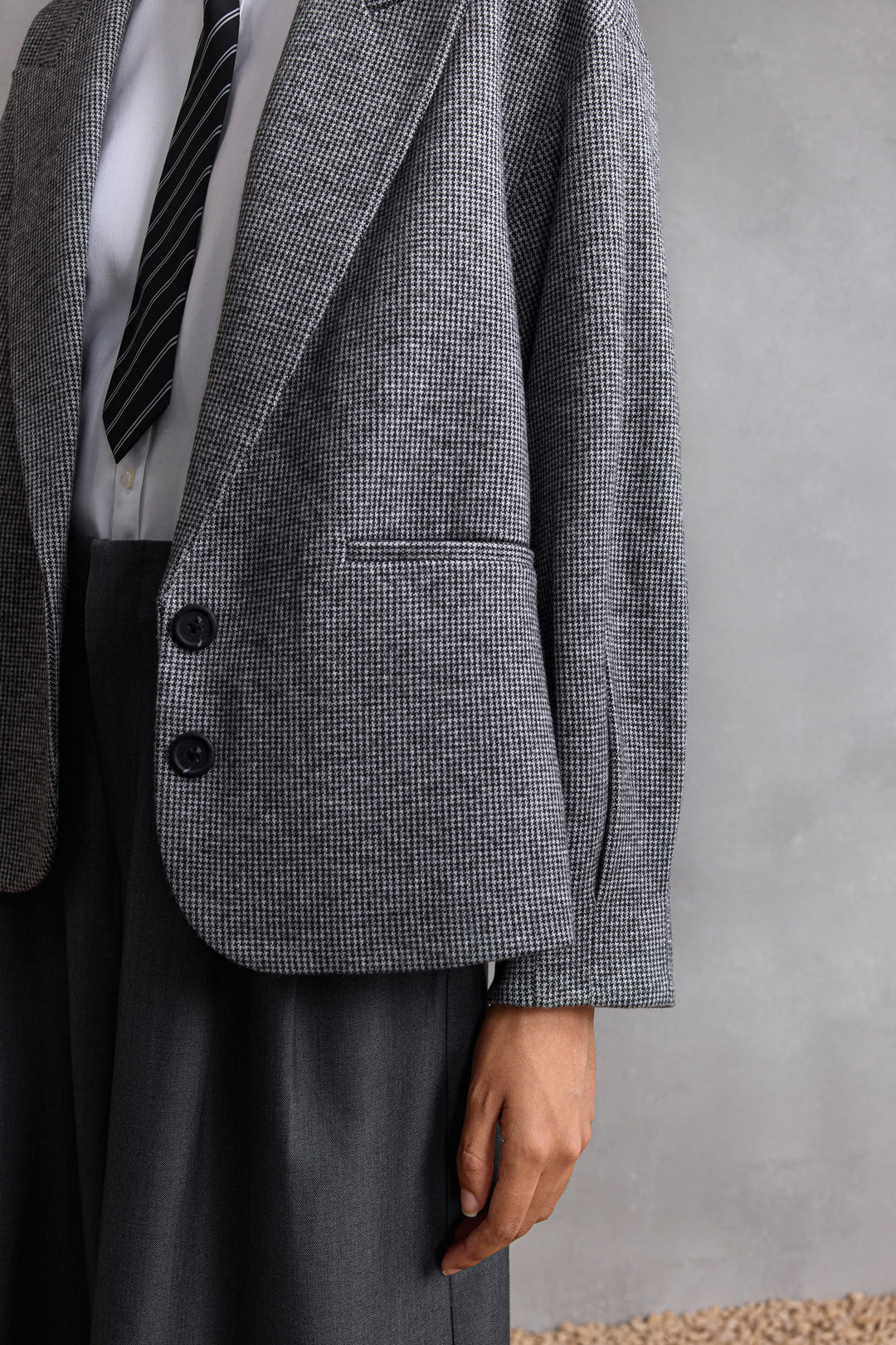 劍領泡泡袖獨立西裝外套