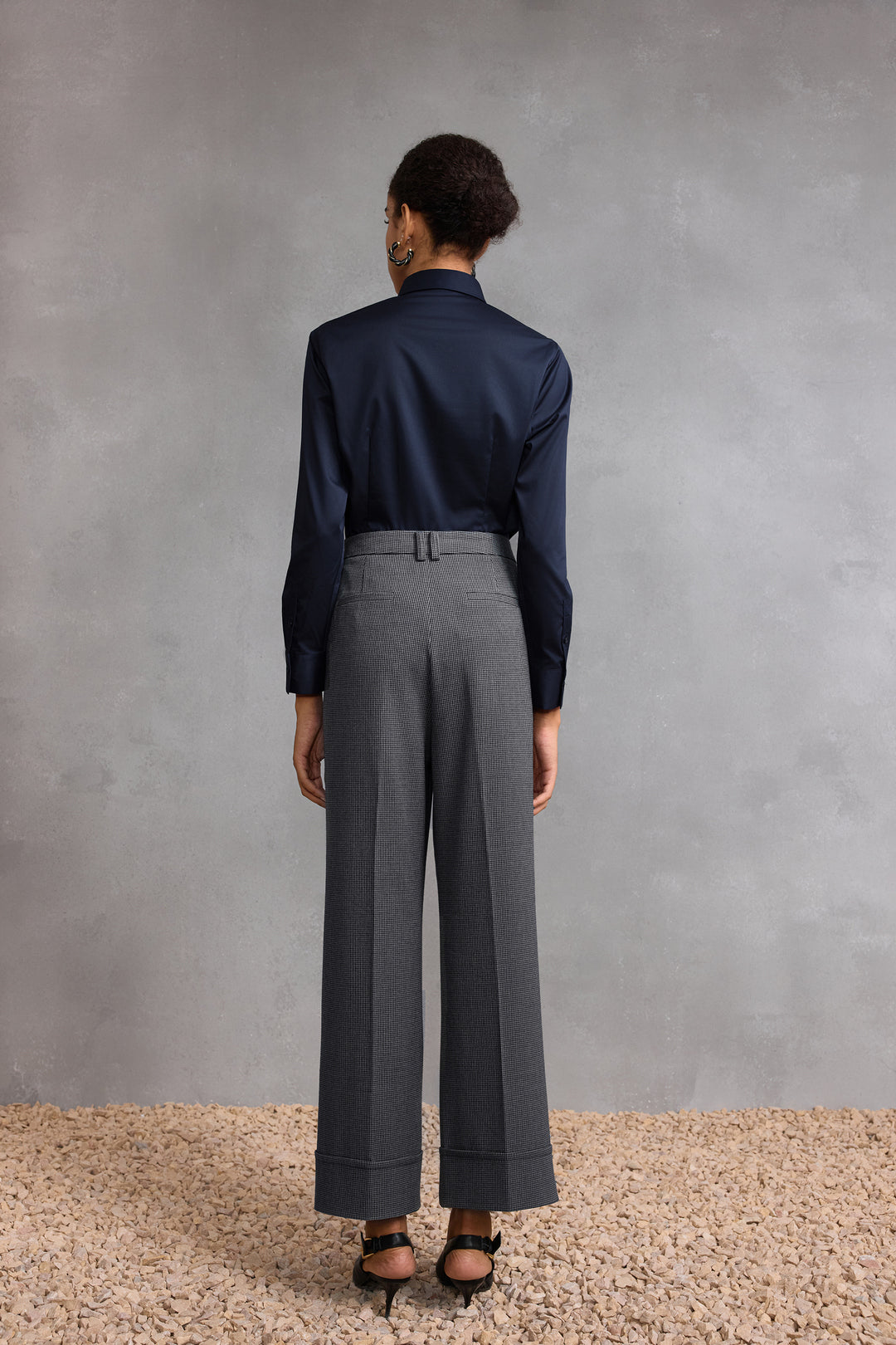 Modal 恤衫領長袖商務恤衫(配可拆卸領帶)